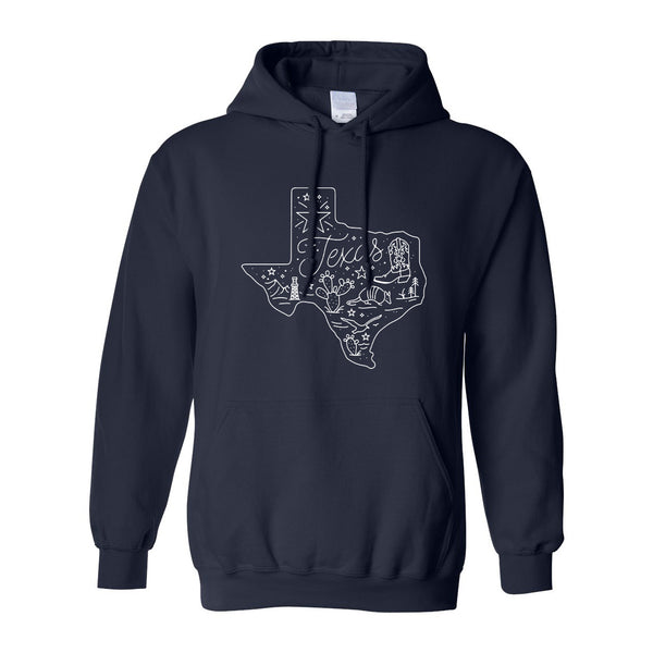 Around Texas Hoodie