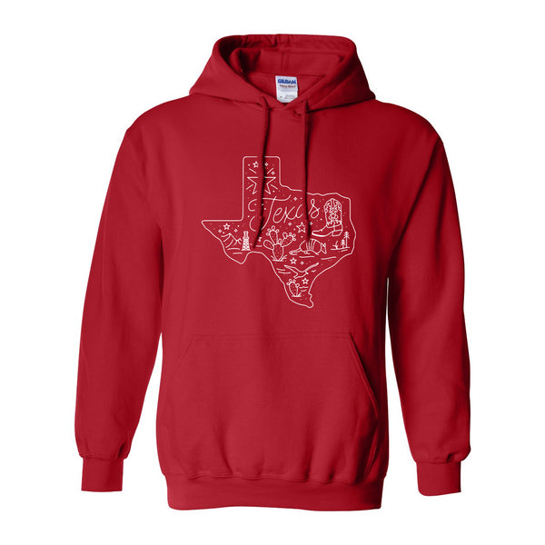 Around Texas Hoodie
