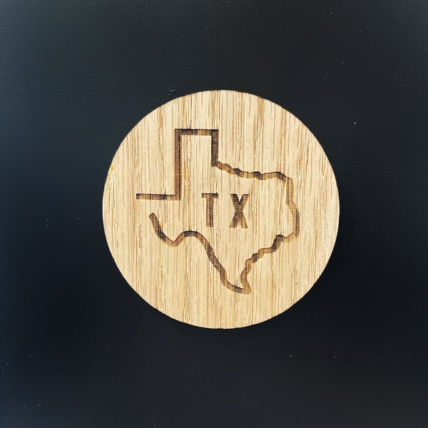 Wooden Texas Magnets