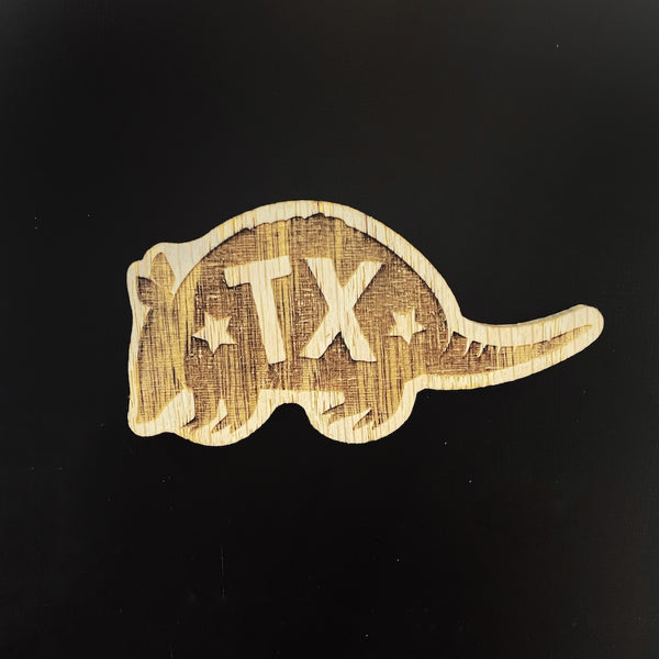 Wooden Texas Magnets