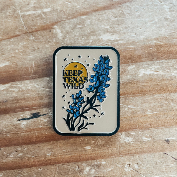Keep Texas Wild Enamel Pin