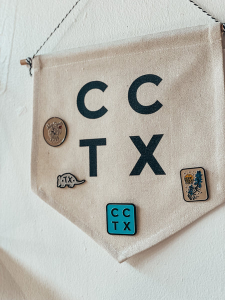 CCTX Stacked Enamel Pin