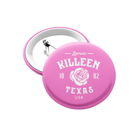 Killeen Texas Button - Rose