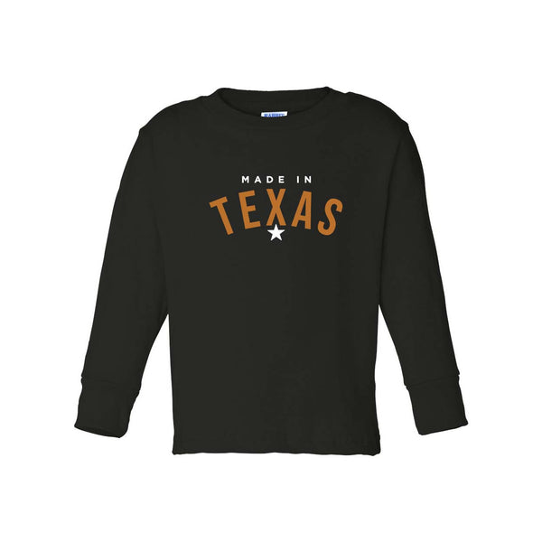Toddler Made In Texas Long Sleeve Tee