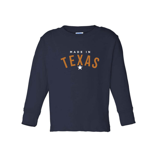Toddler Made In Texas Long Sleeve Tee