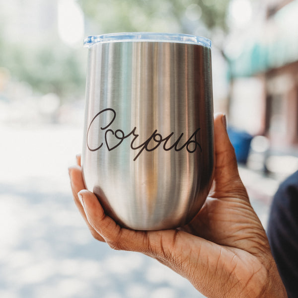 Wine Tumbler - Corpus Heart
