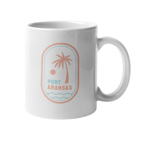 Port Aransas Texas Mug - Palm Tree