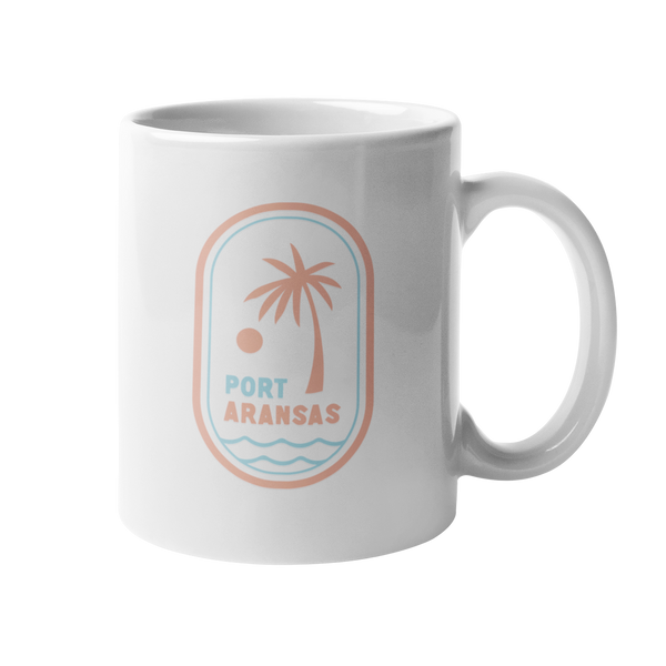 Port Aransas Texas Mug - Palm Tree