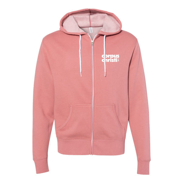 Retro CC Logo Zip Front Hoodie