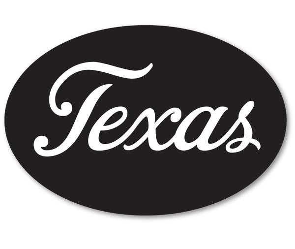Texas Script Decal