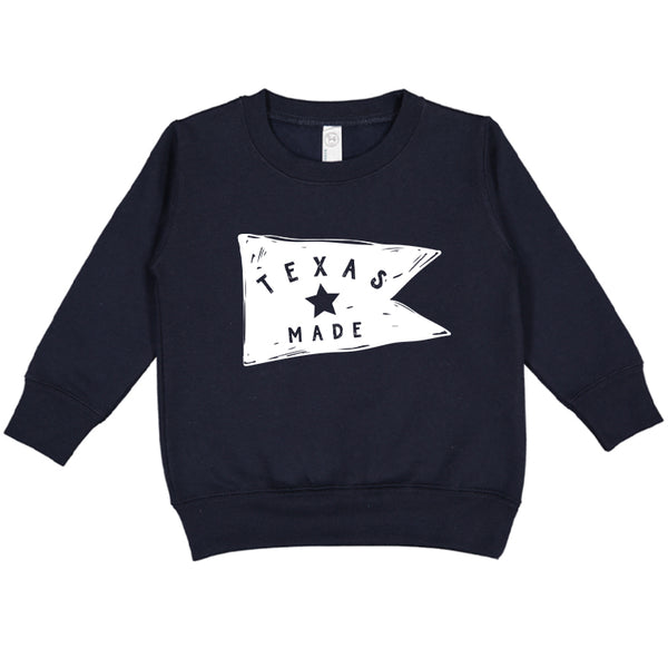 Texas Made Pennant Toddler Sweatshirt
