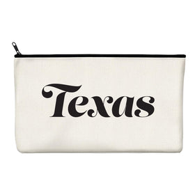Retro Texas Zipper Pouch