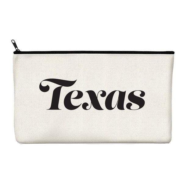 Retro Texas Zipper Pouch
