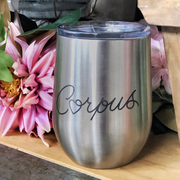 Wine Tumbler - Corpus Heart